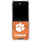 Clemson University Orange Jersey Galaxy Z Flip6 Clear Case